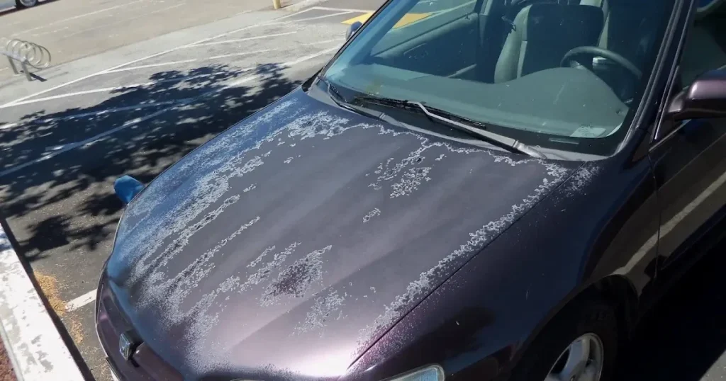 باران اسیدی روی خودرو